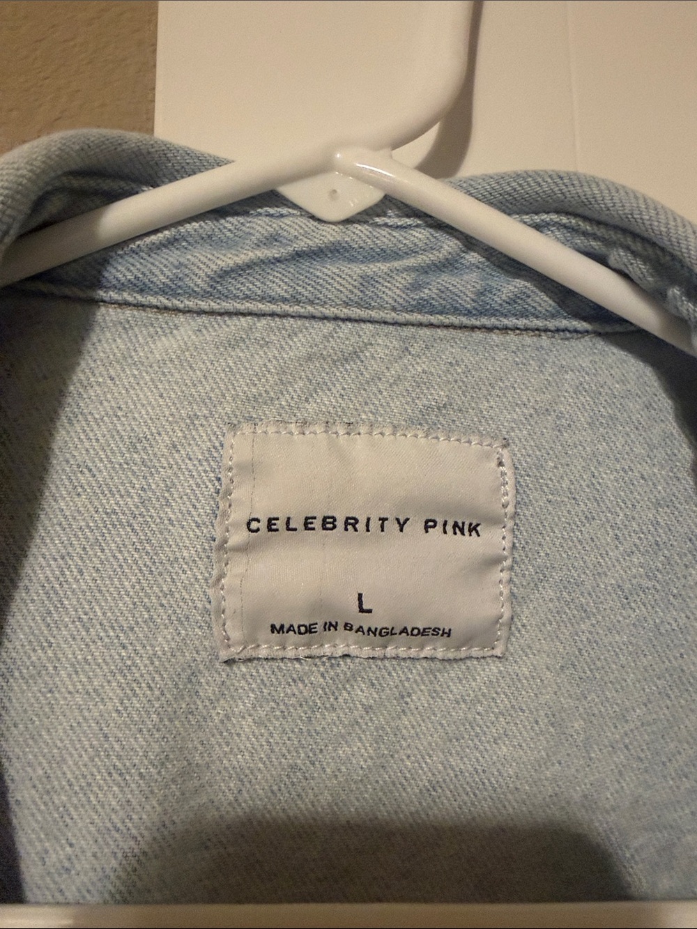 Celebrity Pink Light Blue Denim Jacket - Picture 3 of 4